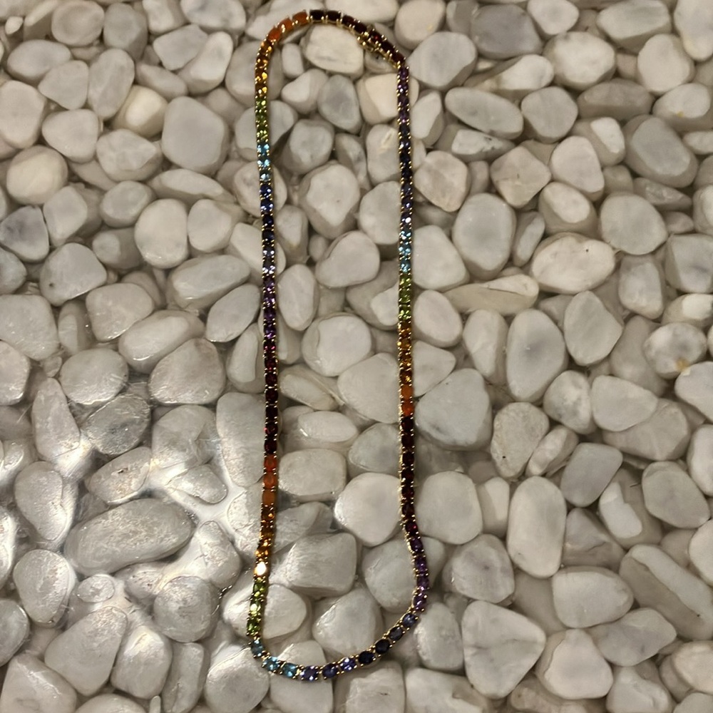 Gorgeous NWOT Rainbow Gemstone Necklace - Picture 7 of 7